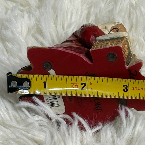 Jim Shore Santa with Child Figurine - Red and Blue - Picture 3 of 8